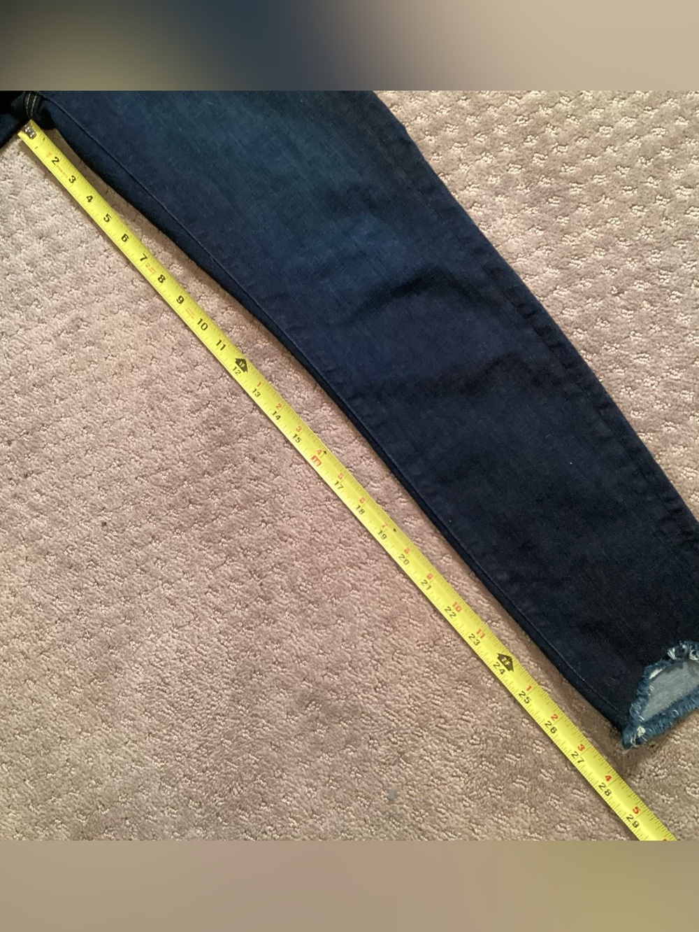 LOFT Indigo Modern Skinny Jeans with Subtle Whiskering,10”rise, sz27/4 - Picture 6 of 11